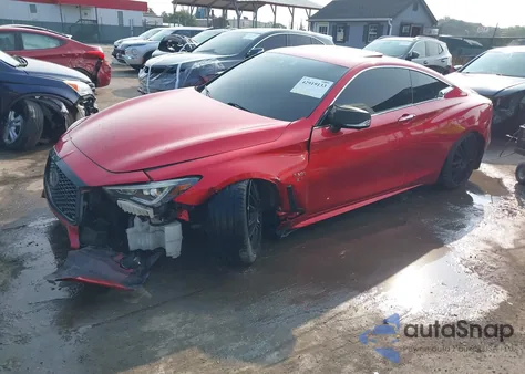 2019 Infiniti Q60 3.0T Red Sport 400 из США, поврежденный, VIN JN1FV7EL6KM440780